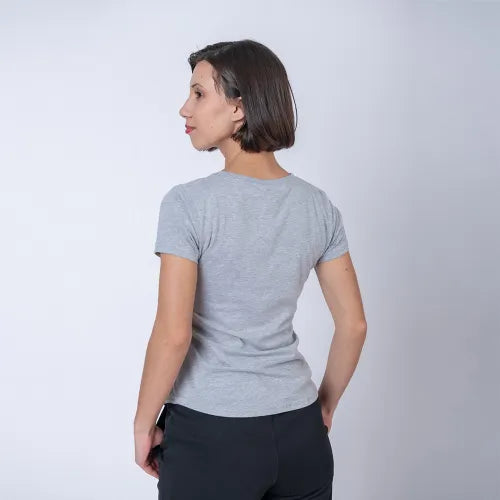 Camiseta Fashion Gris Melange