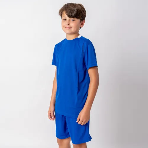 Camiseta de Futbol PRO Niño azul/blanco