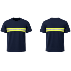 Camiseta SW Workwear con Reflectivo Azul