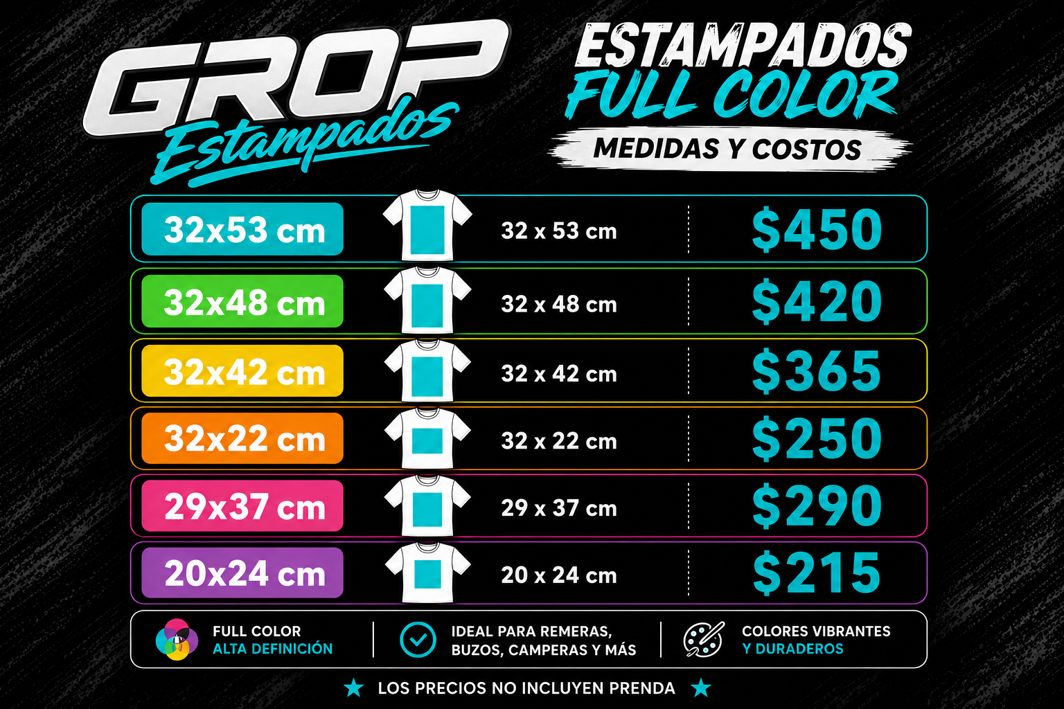 Costos Estampados